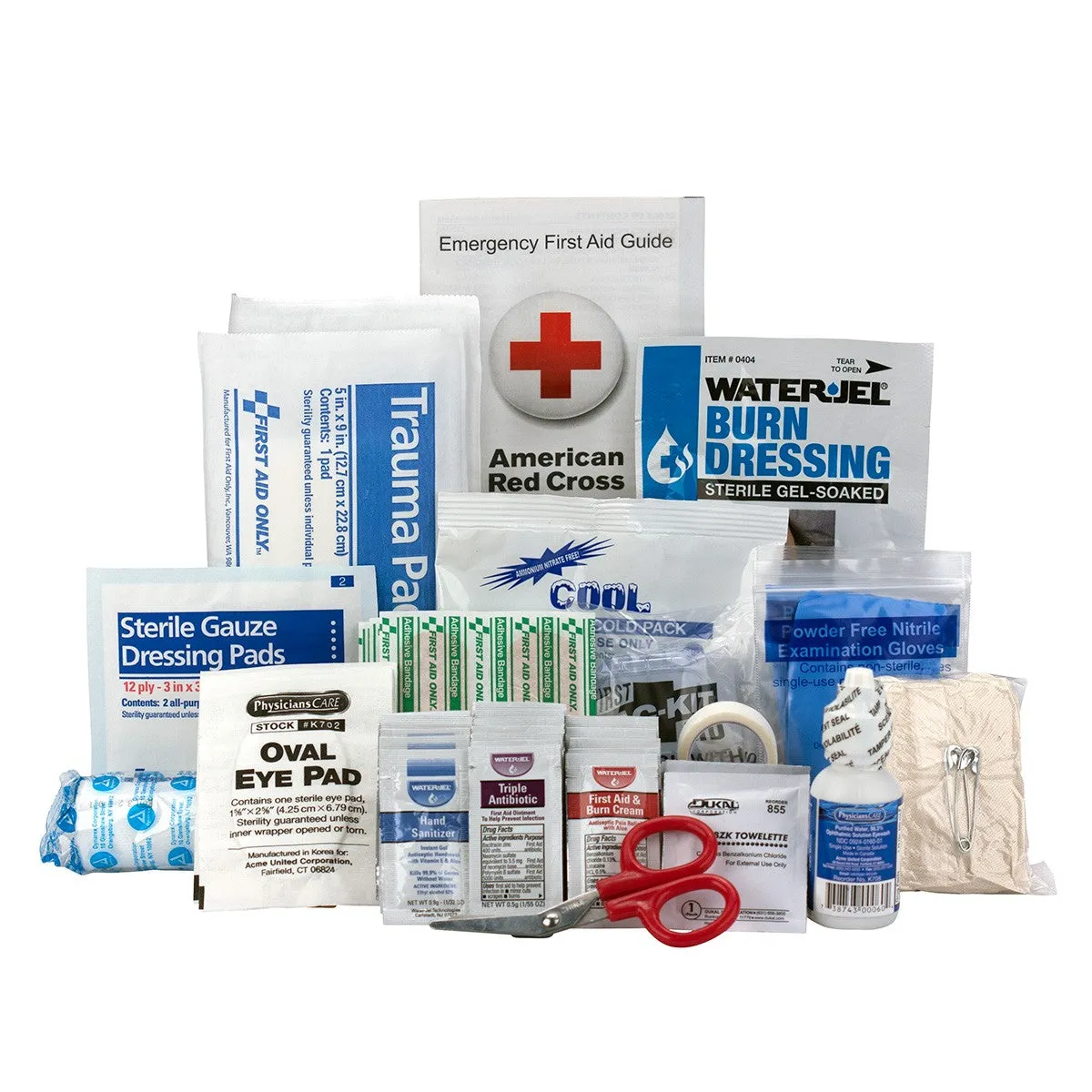 10 Person Restaurant First Aid Refill, ANSI Compliant - W-90936