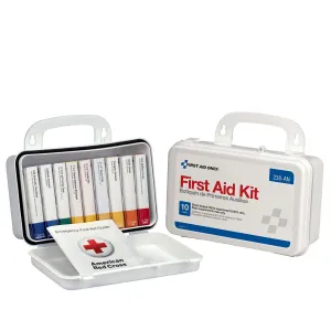 10 Unit First Aid Kit, Plastic Case - W-238-AN