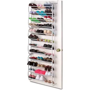 12 Tier Over the Door Shoe Rack Organizer