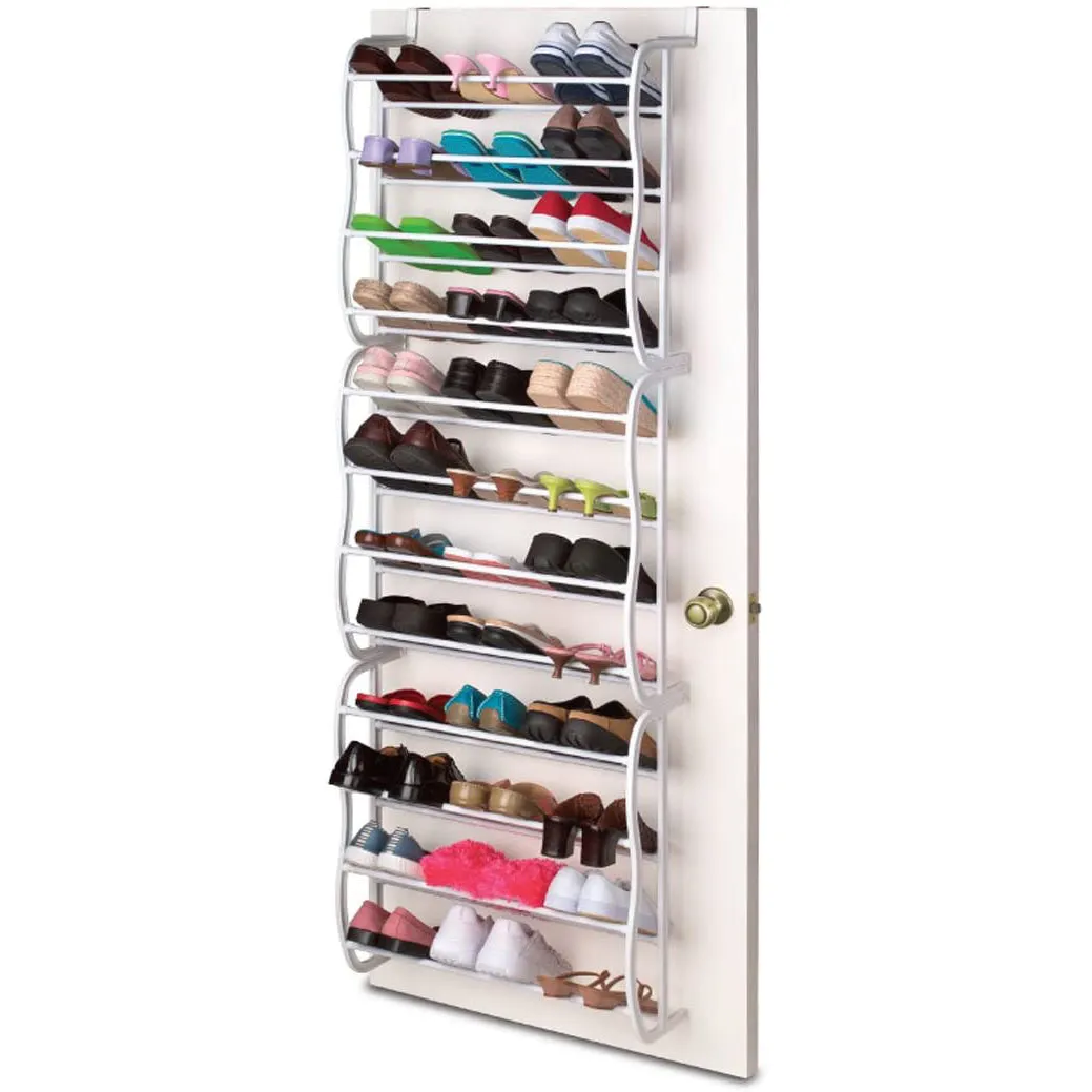 12 Tier Over the Door Shoe Rack Organizer