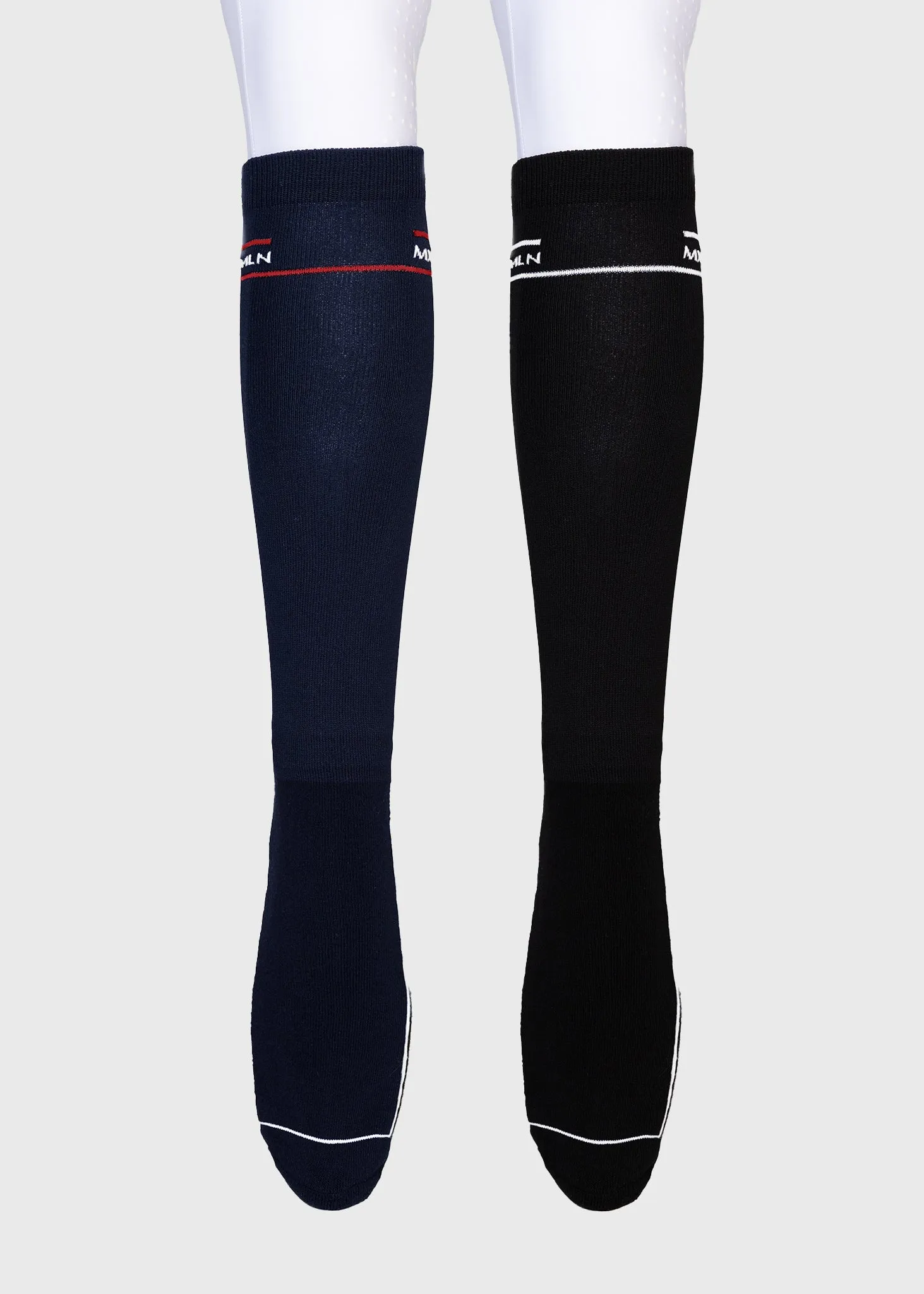 2-Pack Revo Riding Socks (Black/Navy)