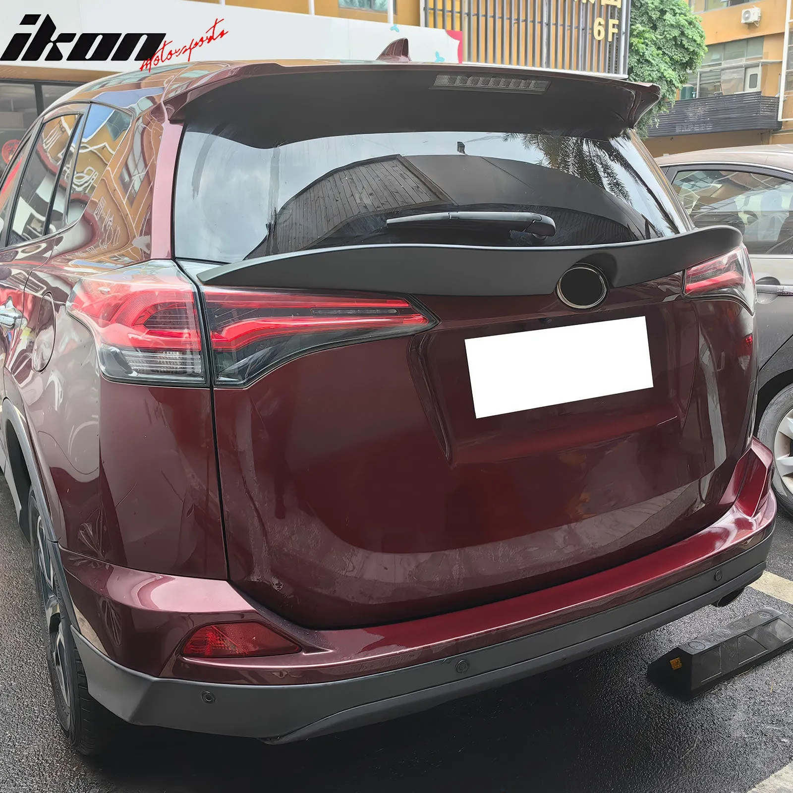 2016-2018 Toyota Rav4 IKON Matte Black Rear Trunk Spoiler Lip ABS