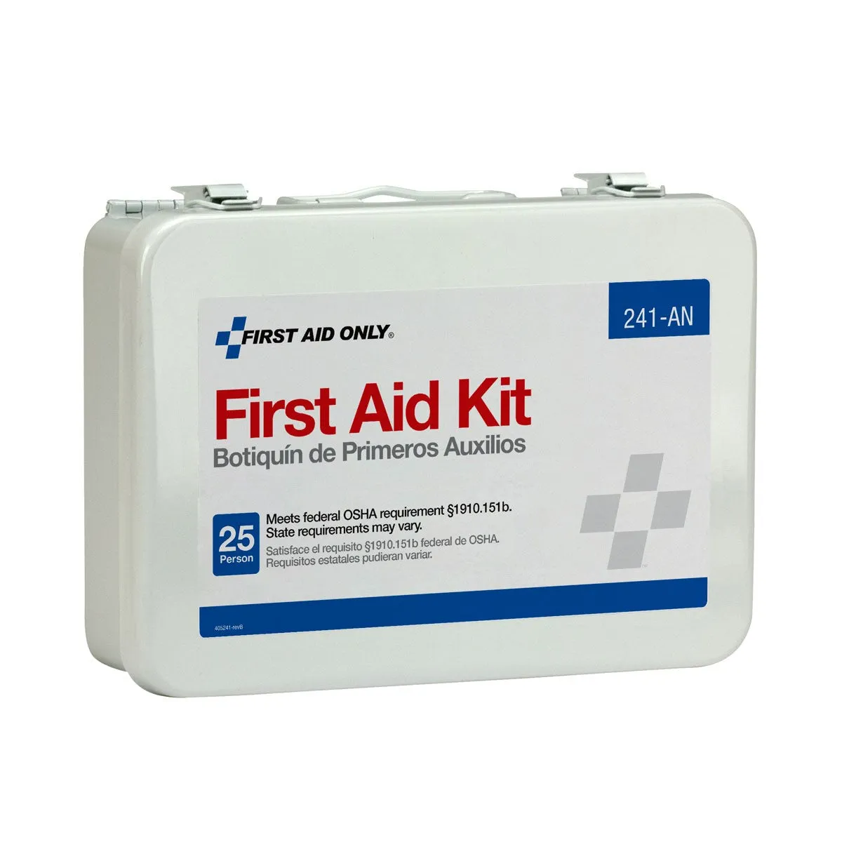 25 Person 16 Unit First Aid Kit, Metal Case - W-241-AN