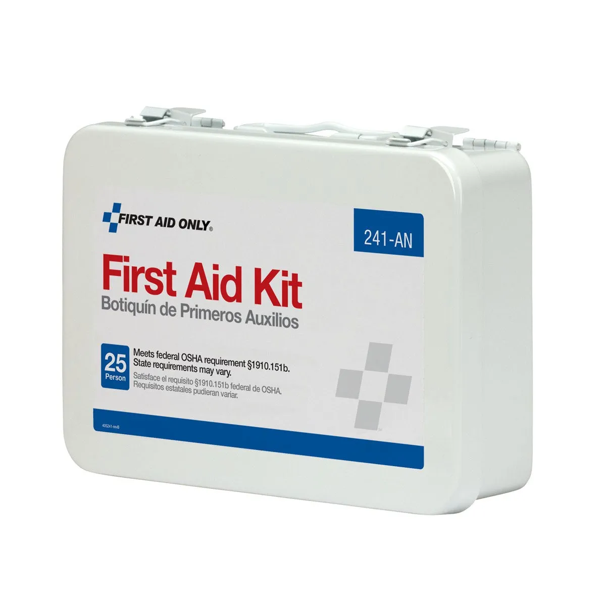 25 Person 16 Unit First Aid Kit, Metal Case - W-241-AN