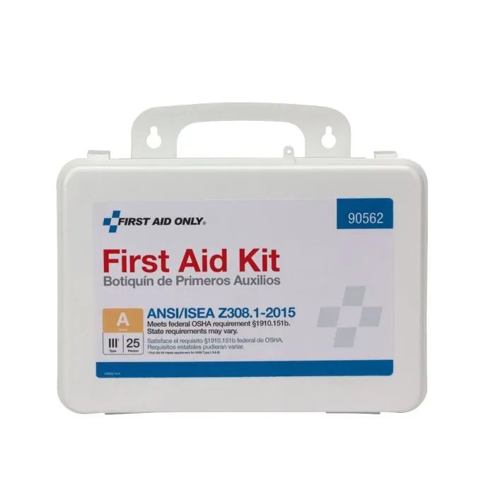 25 Person Bulk Plastic First Aid Kit, ANSI Compliant - W-90562