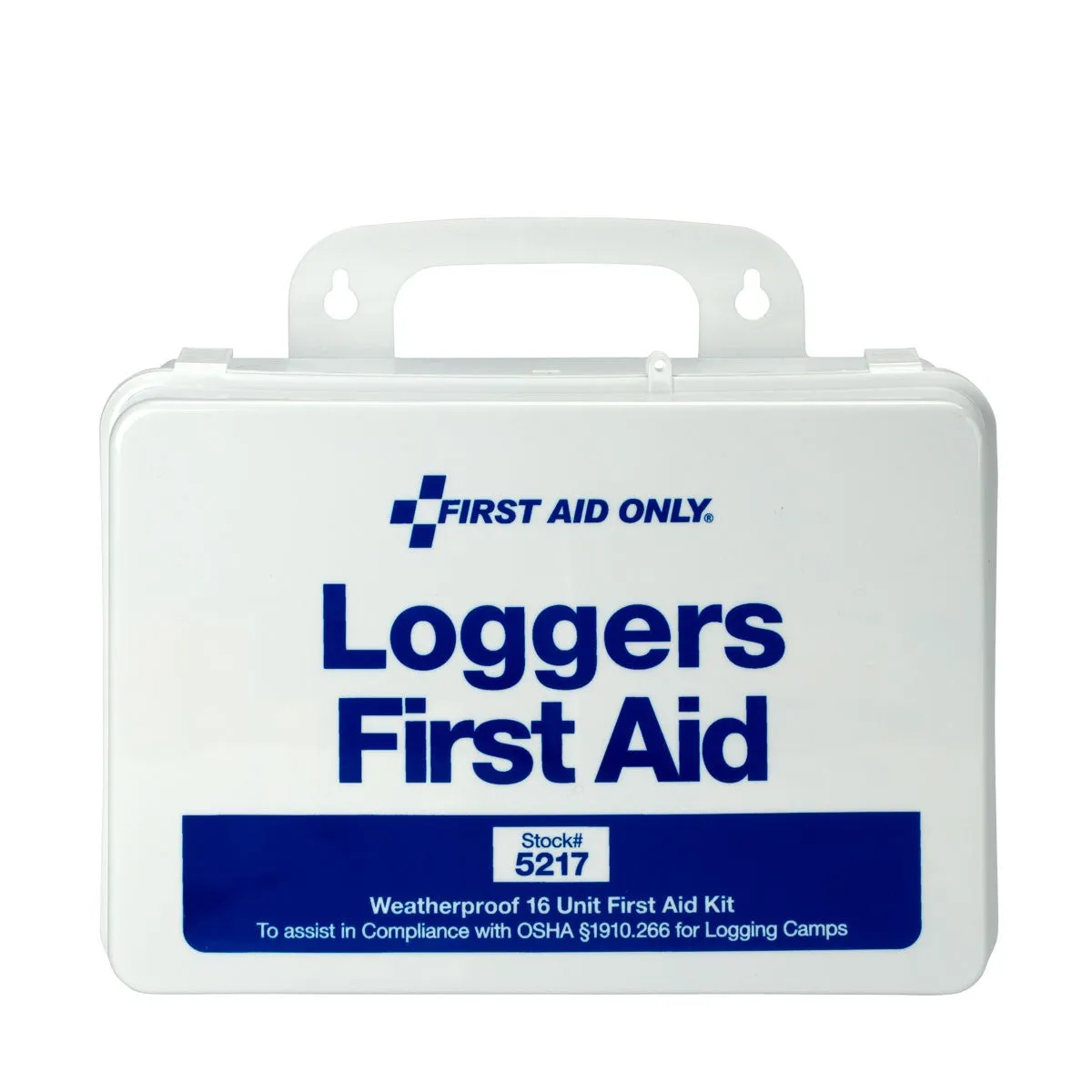 25 Person Loggers First Aid Kit, Plastic Case - W-