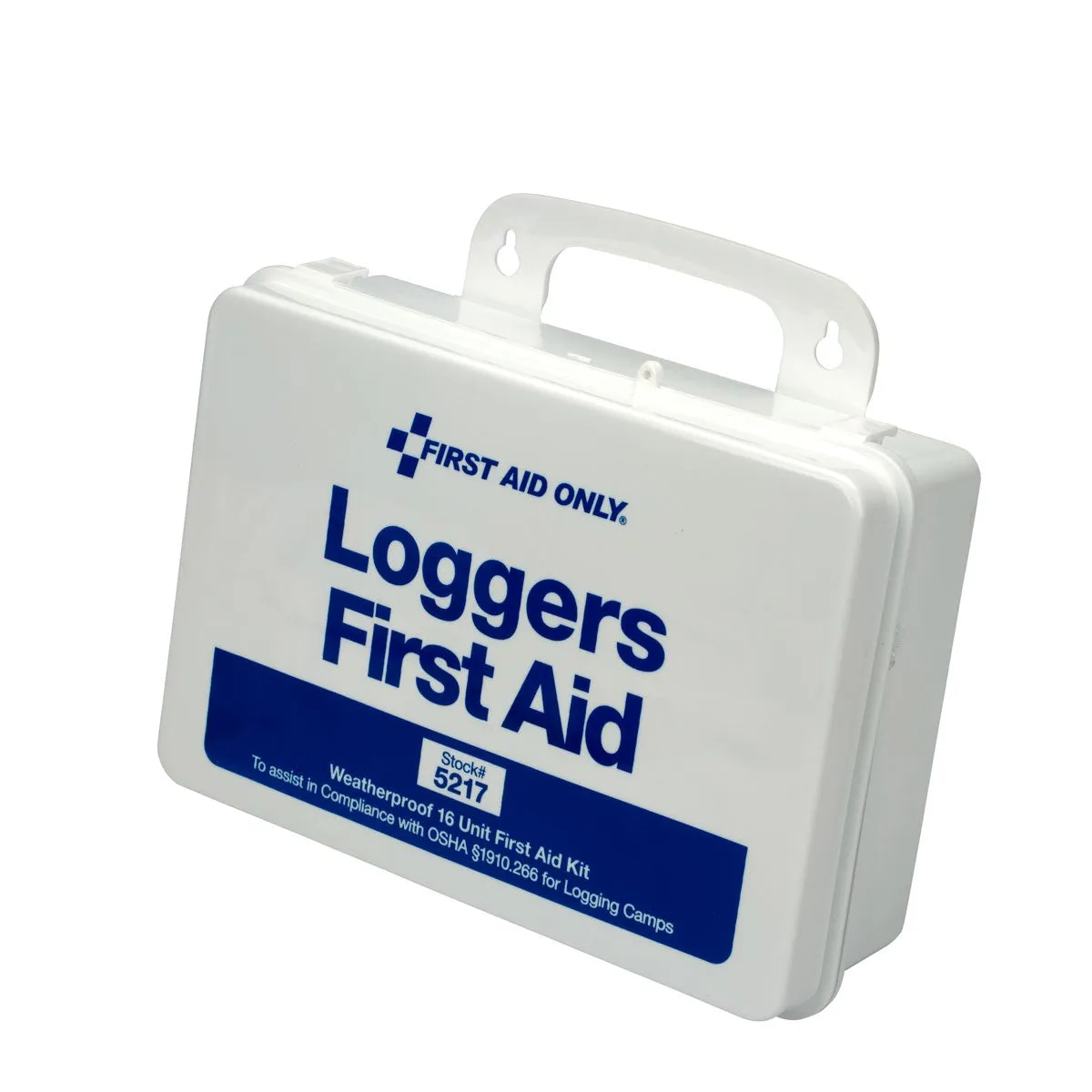 25 Person Loggers First Aid Kit, Plastic Case - W-