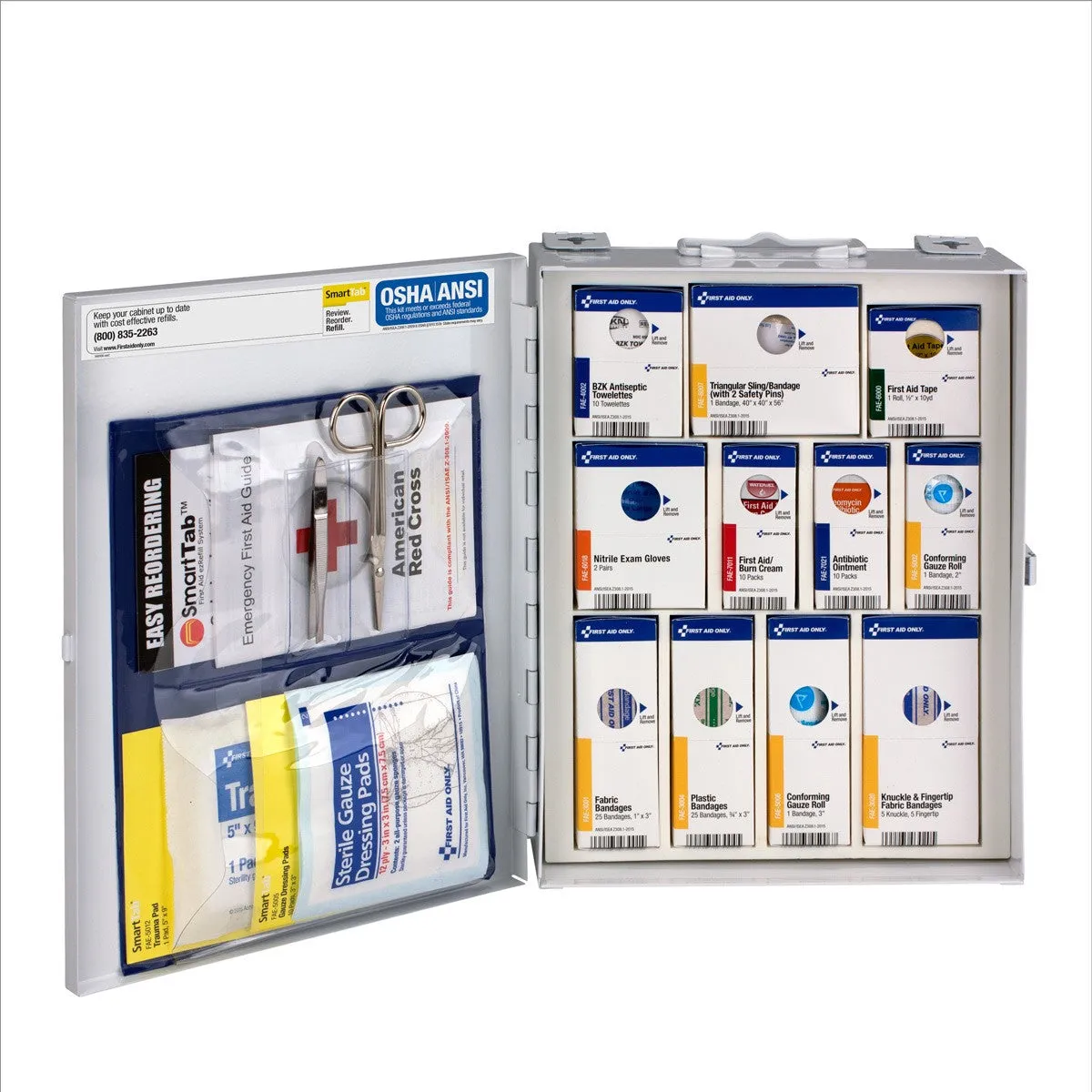 25 Person Medium Metal SmartCompliance First Aid Cabinet Without Medications - W-1050-FAE-0103