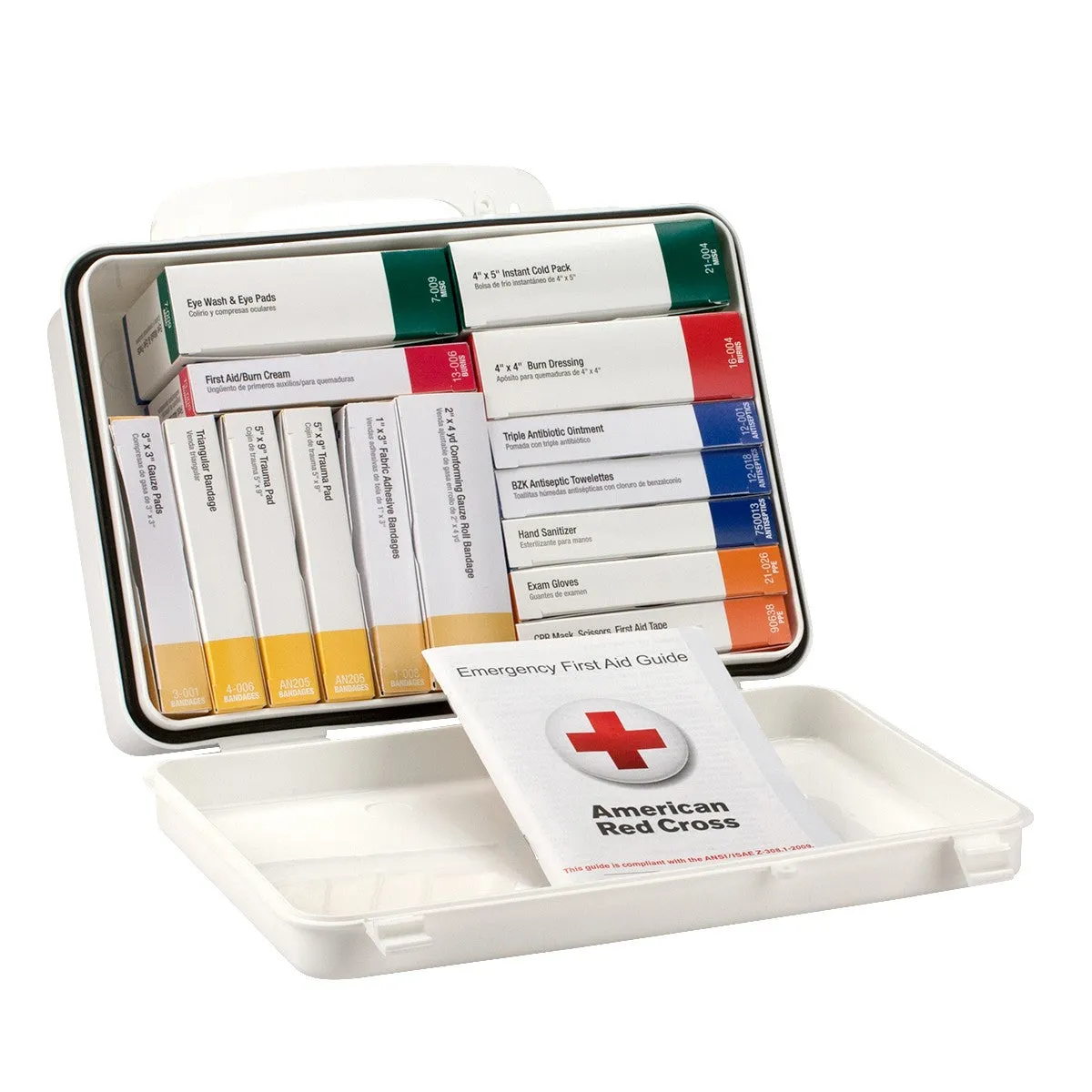 25 Person Unitized Plastic First Aid Kit, ANSI Compliant - W-90569