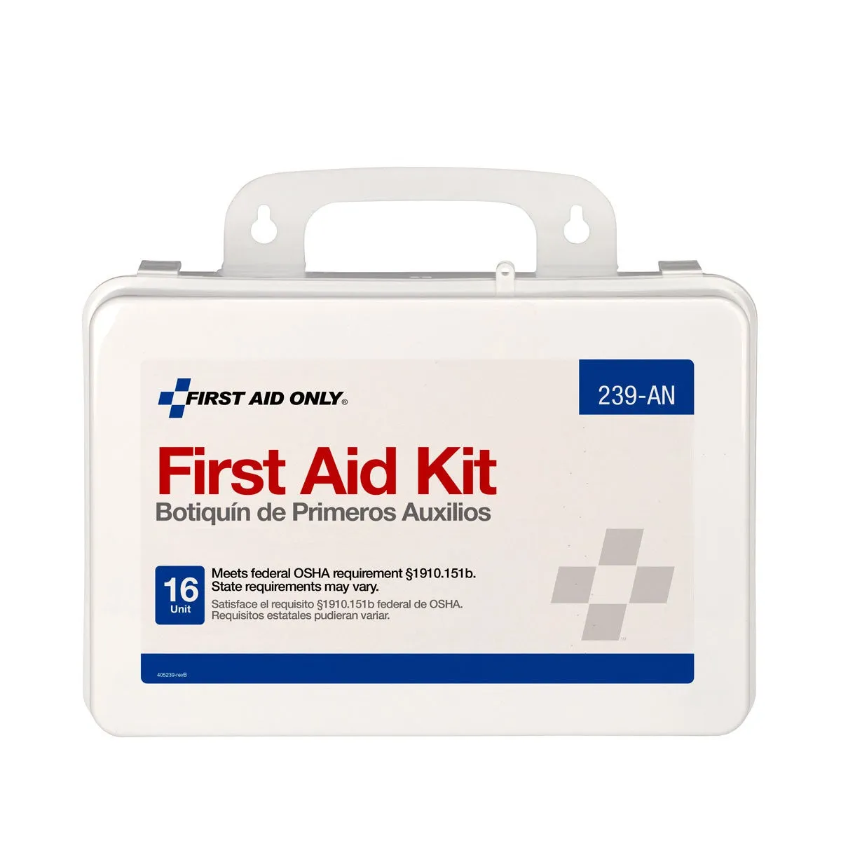 25 Person Unitized Plastic First Aid Kit, OSHA Compliant - W-239-AN