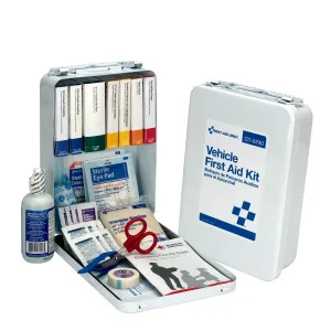 25 Person Vehicle First Aid Kit, Metal Case - W-221-U/FAO