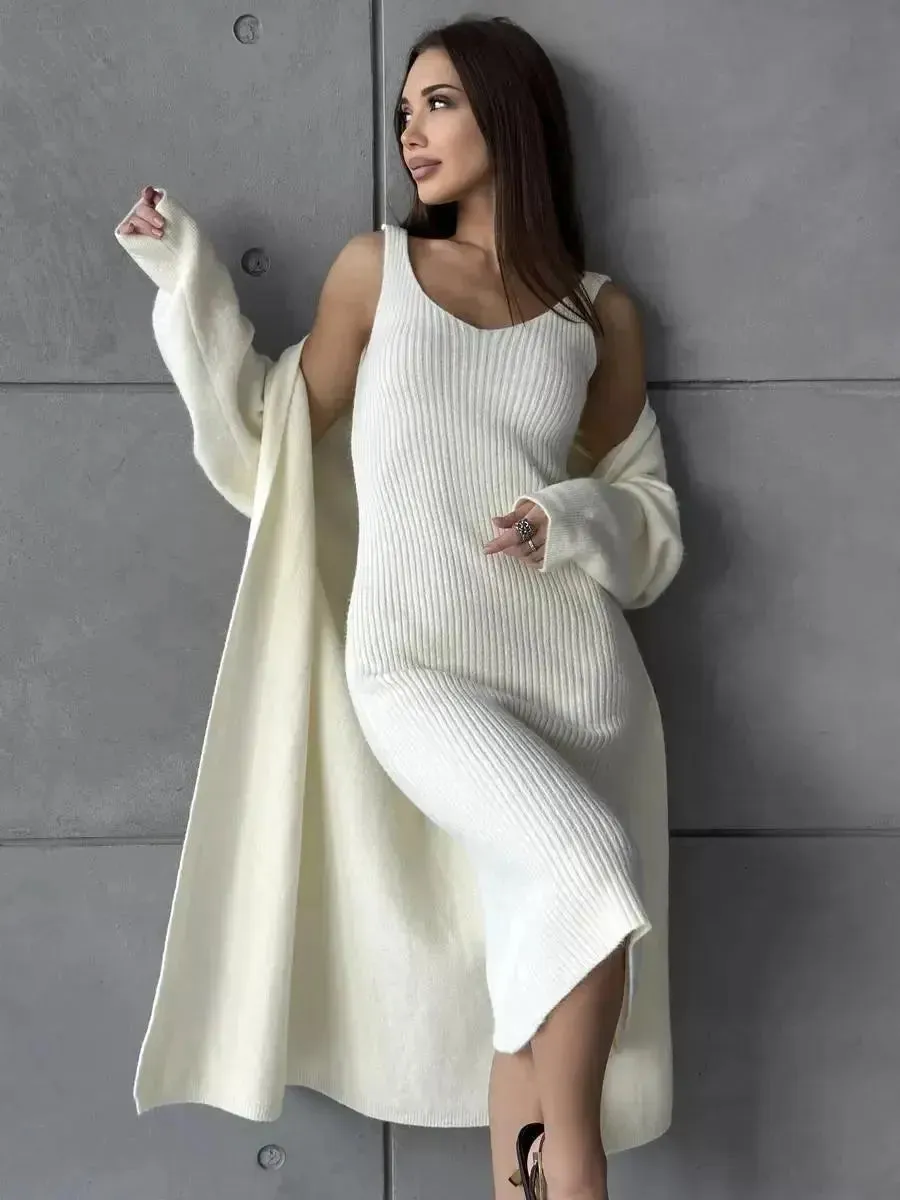 2pcs Knitted Fashion Suit