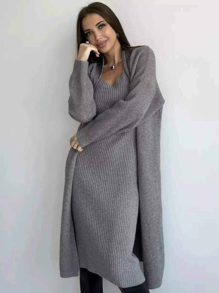 2pcs Knitted Fashion Suit