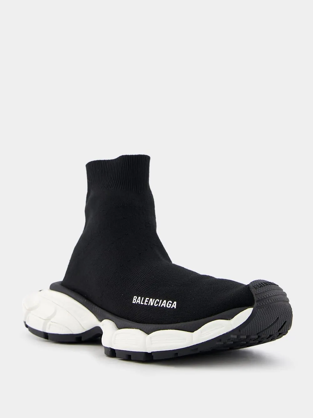 3xl Sock Recycled Knit Black Sneakers