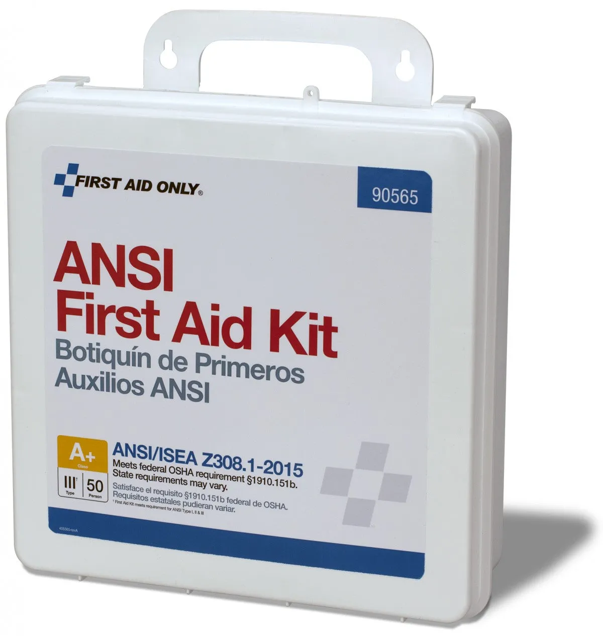 50 Person Bulk Plastic First Aid Kit, ANSI Compliant - W-90565