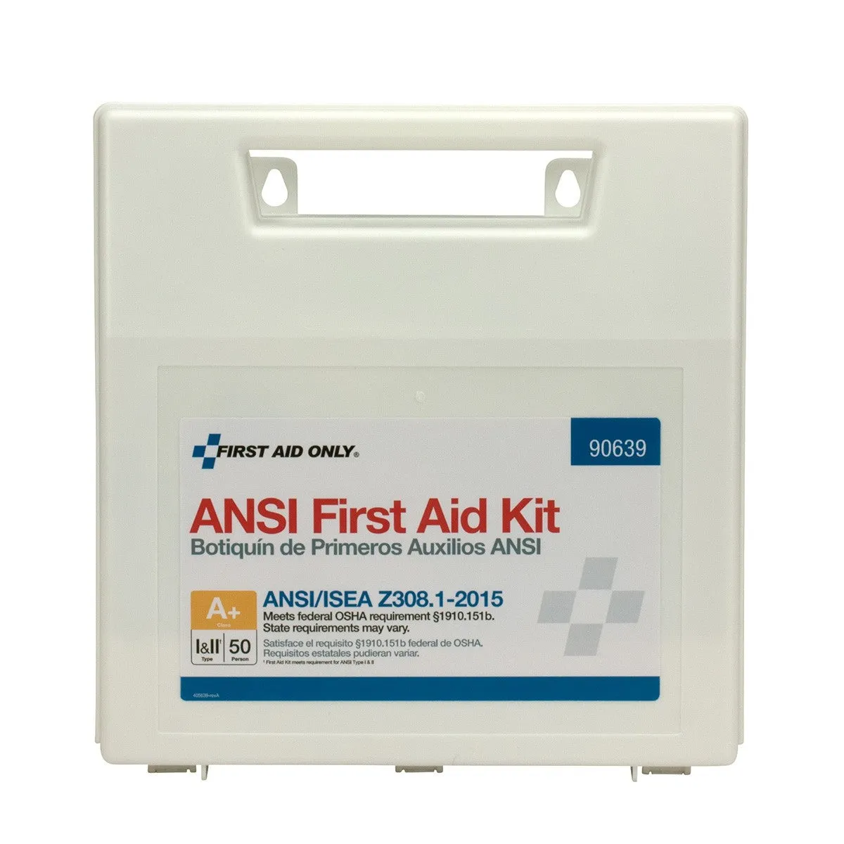 50 Person Bulk Plastic First Aid Kit, ANSI Compliant - W-90639