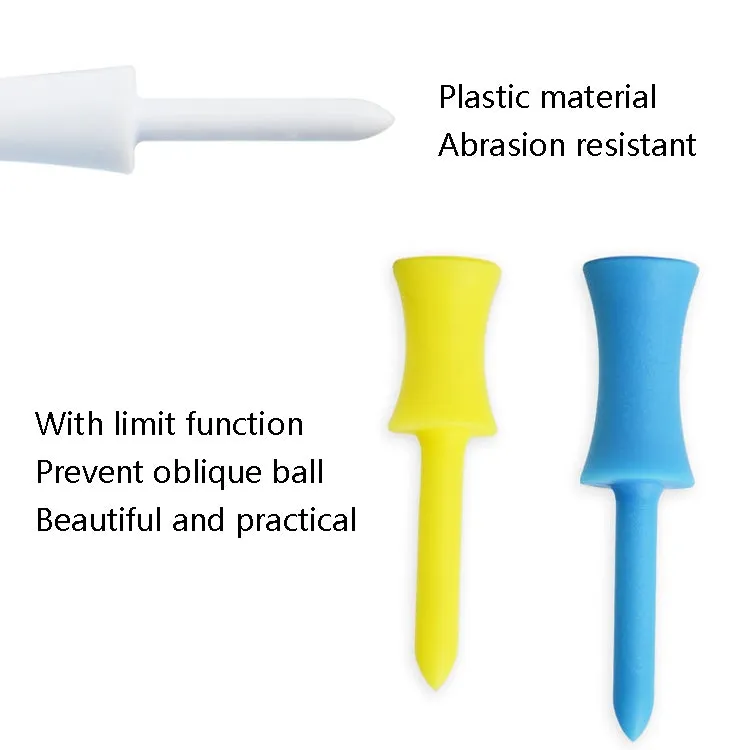 60 PCS PGM QT012 Golf Ribbon Needle Golf Plastic Ball TEE, Random Color Delivery, Specification: 43mm