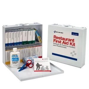 75 Person Restaurant First Aid Kit, Metal Case - W-260-U/FAO