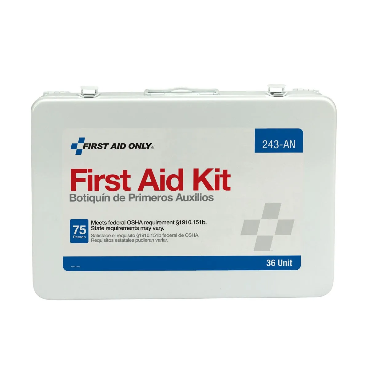 75 Person Unitized Metal First Aid Kit, OSHA Compliant - W-243-AN