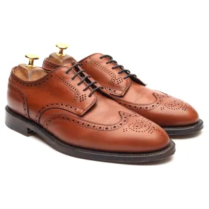 '966' Tan Brown Leather Derby Brogues UK 7.5 US 8 EU 41.5