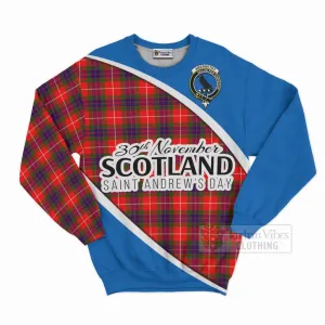 Abernethy Family Crest Tartan Sweatshirt Celebrate Saint Andrew's Day in Style