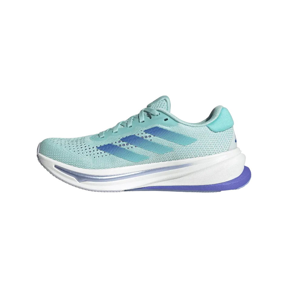 Adidas Supernova Rise Women's Running Shoes in Semi Flash Aqua/Cobalt Blue/Blue Spark Met AW24