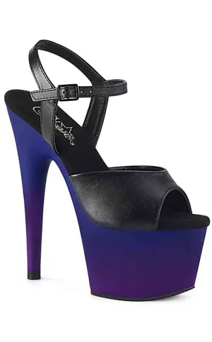 ADORE-709BP Black & Blue-Purple Ombre Heels