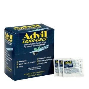 Advil Liquid-Gels Pain Reliever Refill, 50 Two-Packs Per Box - W-016902