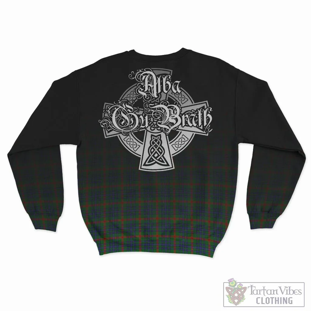 Aiton Tartan Sweatshirt Featuring Alba Gu Brath Family Crest Celtic Inspired