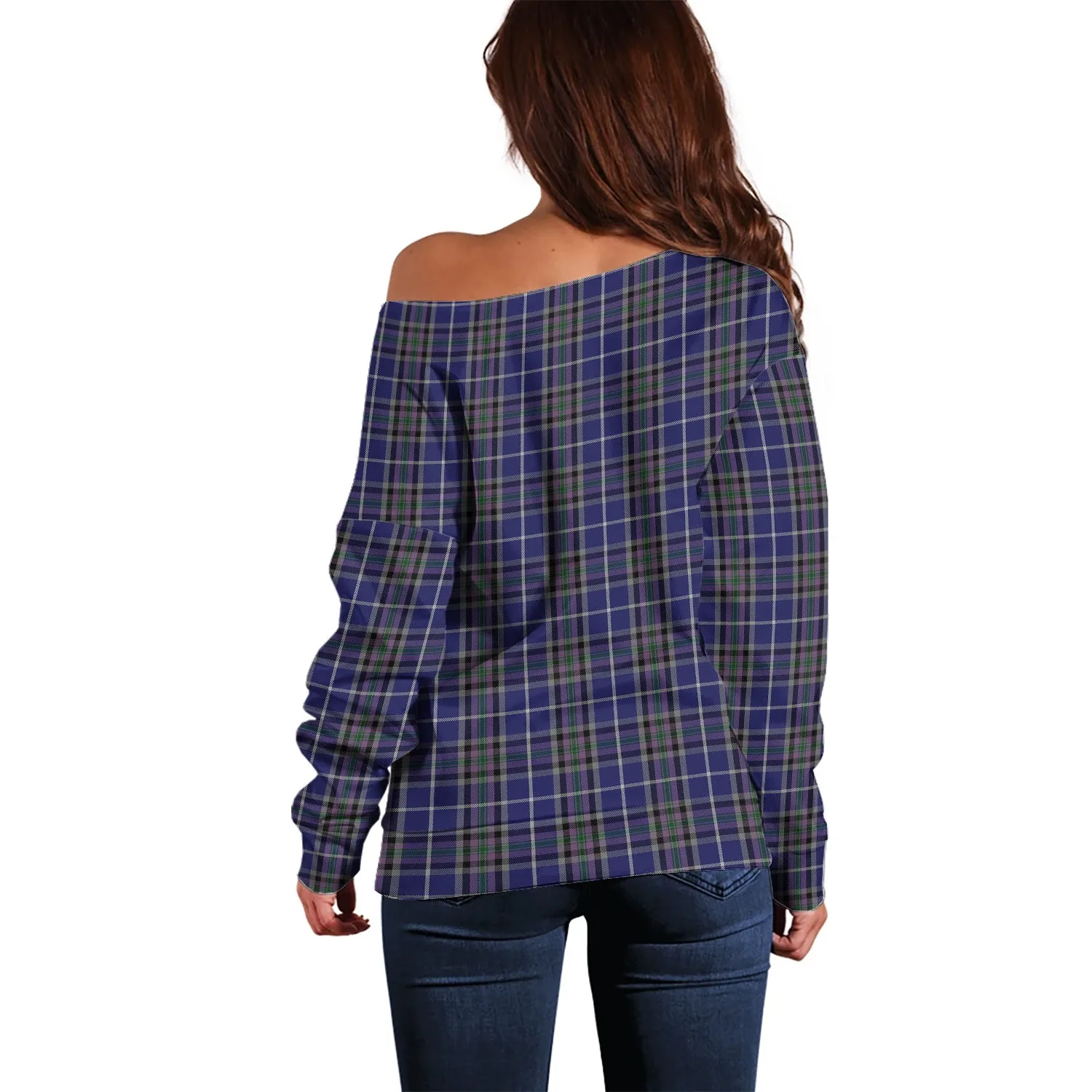 Alexander of Menstry Tartan Off Shoulder Women Sweater