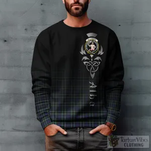 Allardice Tartan Sweatshirt Featuring Alba Gu Brath Family Crest Celtic Inspired