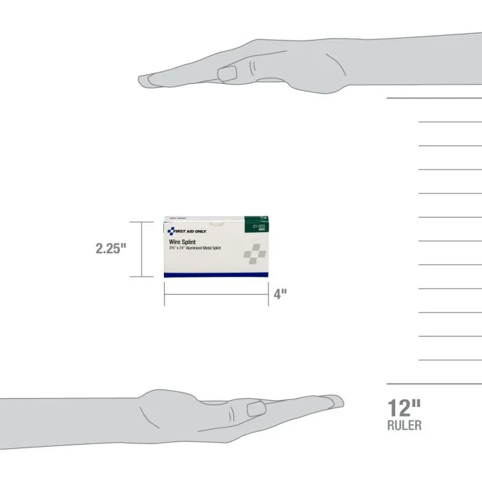 Aluminized Metal Wire Splint, 3 3/4" X 24" 1 Per Box - W-21-003