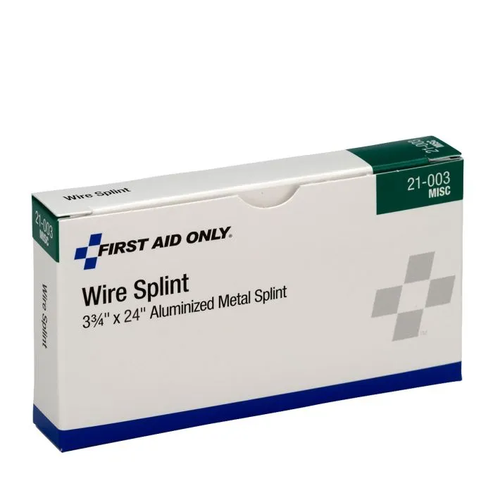 Aluminized Metal Wire Splint, 3 3/4" X 24" 1 Per Box - W-21-003