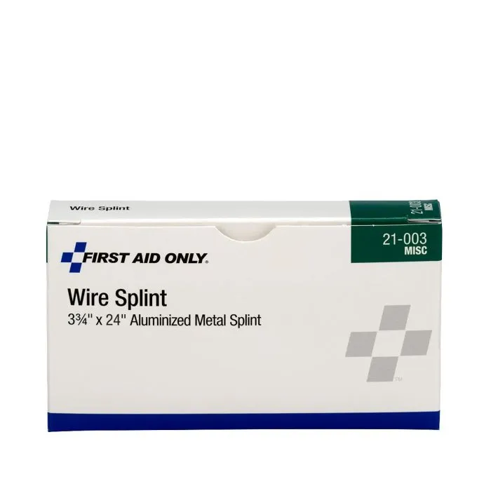 Aluminized Metal Wire Splint, 3 3/4" X 24" 1 Per Box - W-21-003