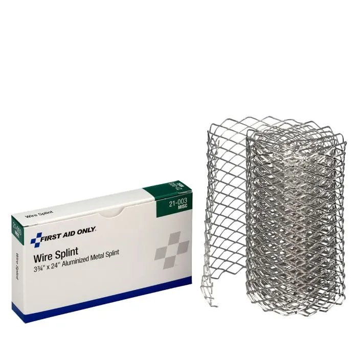 Aluminized Metal Wire Splint, 3 3/4" X 24" 1 Per Box - W-21-003