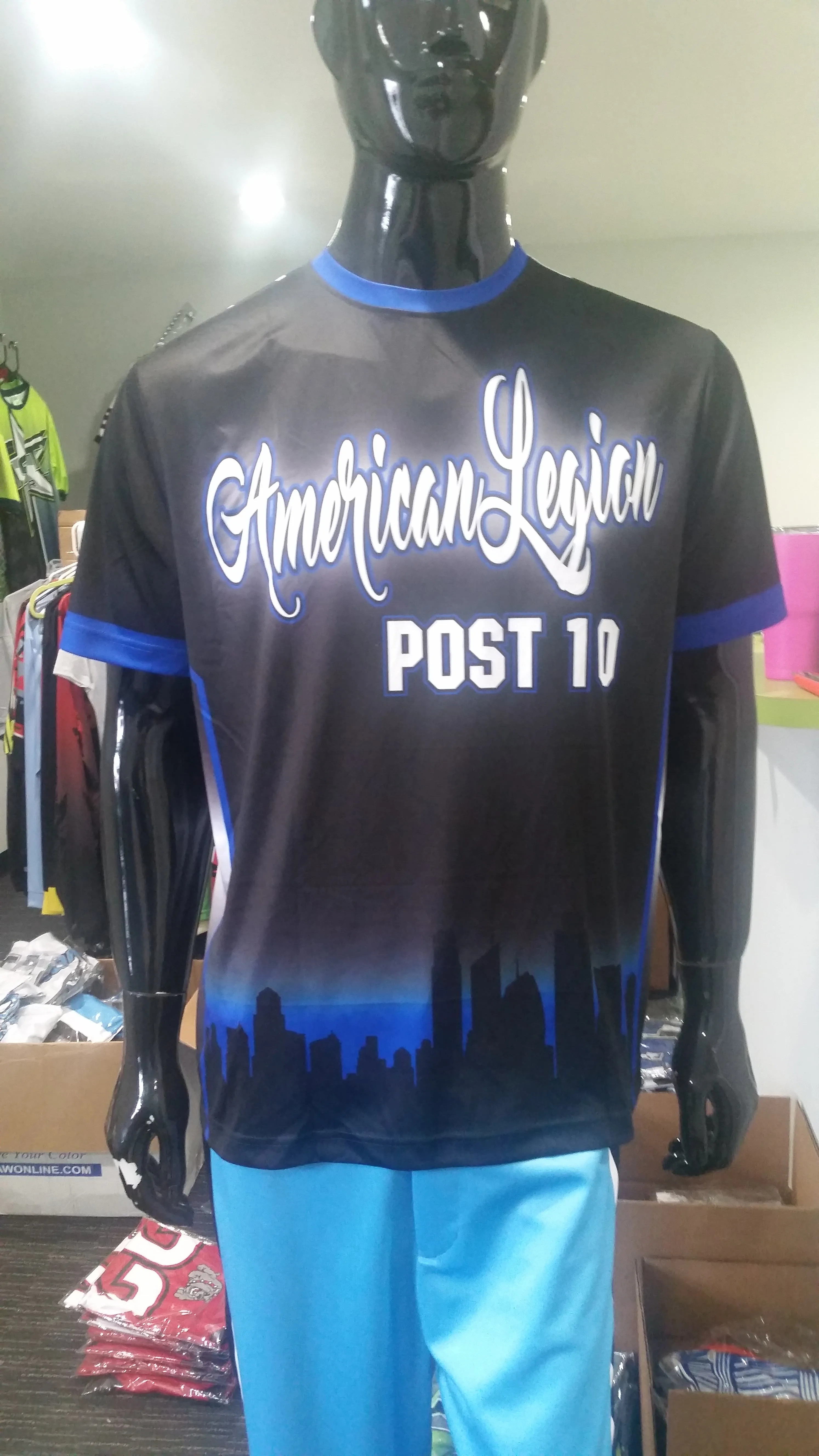 American Legion, Post 10, Thin Blue Line - Custom Full-Dye Jersey