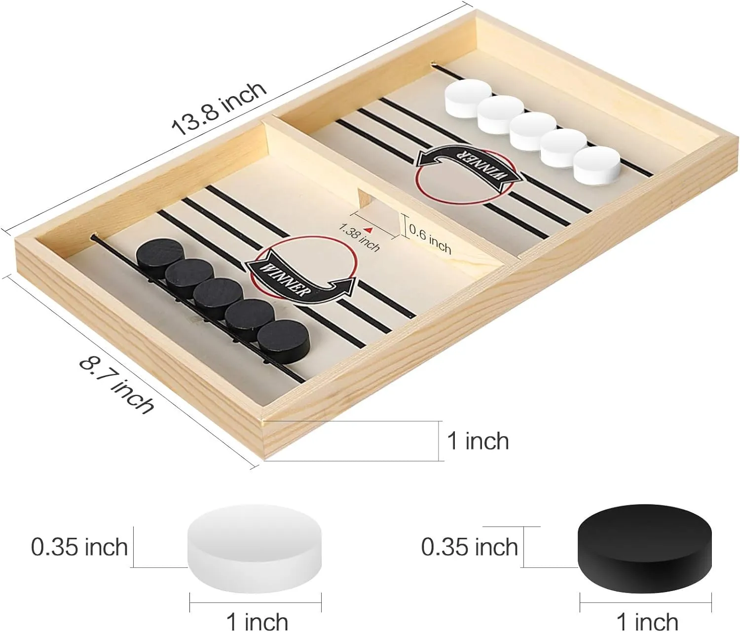 Amisha Gift Gallery Board Games for Kids String Hockey Table Board Games Indoor Games Fastest Finger Games for Kids Fast Sling Puck Board Game for Kids and Adults (Regular)