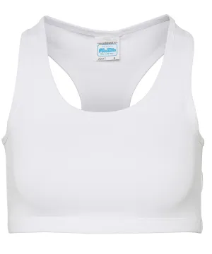 Arctic White - Women's cool sports crop top