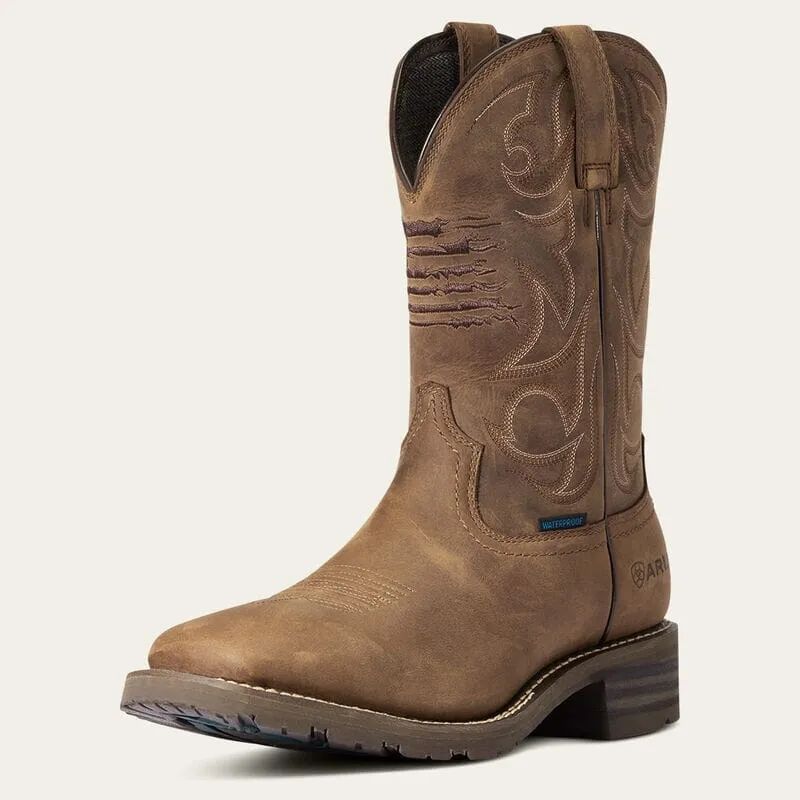 Ariat Men's - 11" Hybrid Patriot Waterproof Rancher Boot - Square Toe