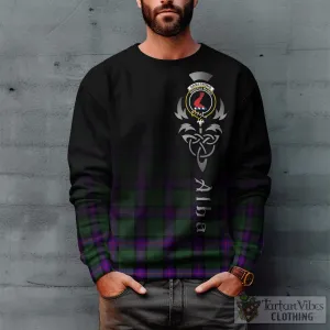 Armstrong Modern Tartan Sweatshirt Featuring Alba Gu Brath Family Crest Celtic Inspired