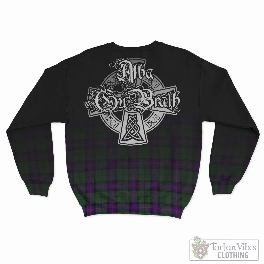 Armstrong Modern Tartan Sweatshirt Featuring Alba Gu Brath Family Crest Celtic Inspired