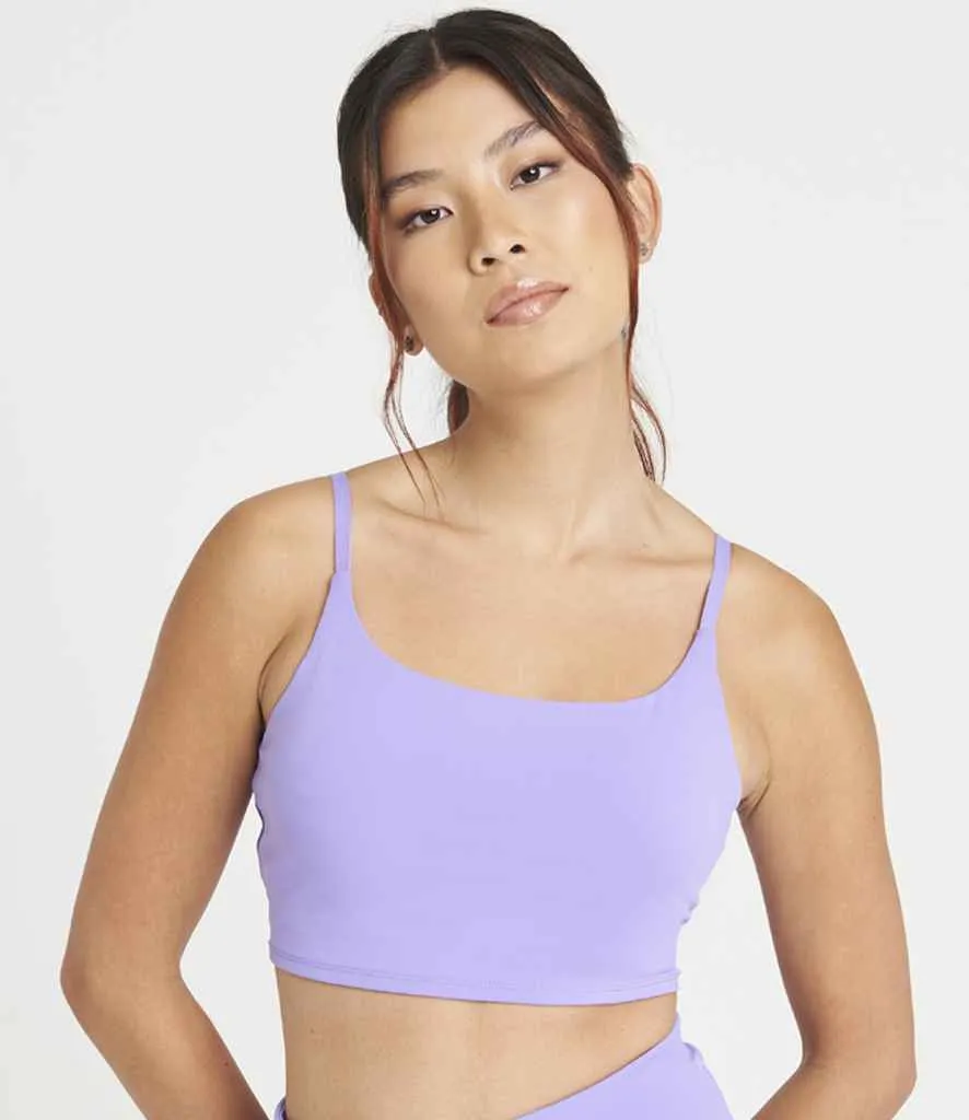 AWDis Ladies Cool Recycled Tech Sports Bra | Digital Lavender