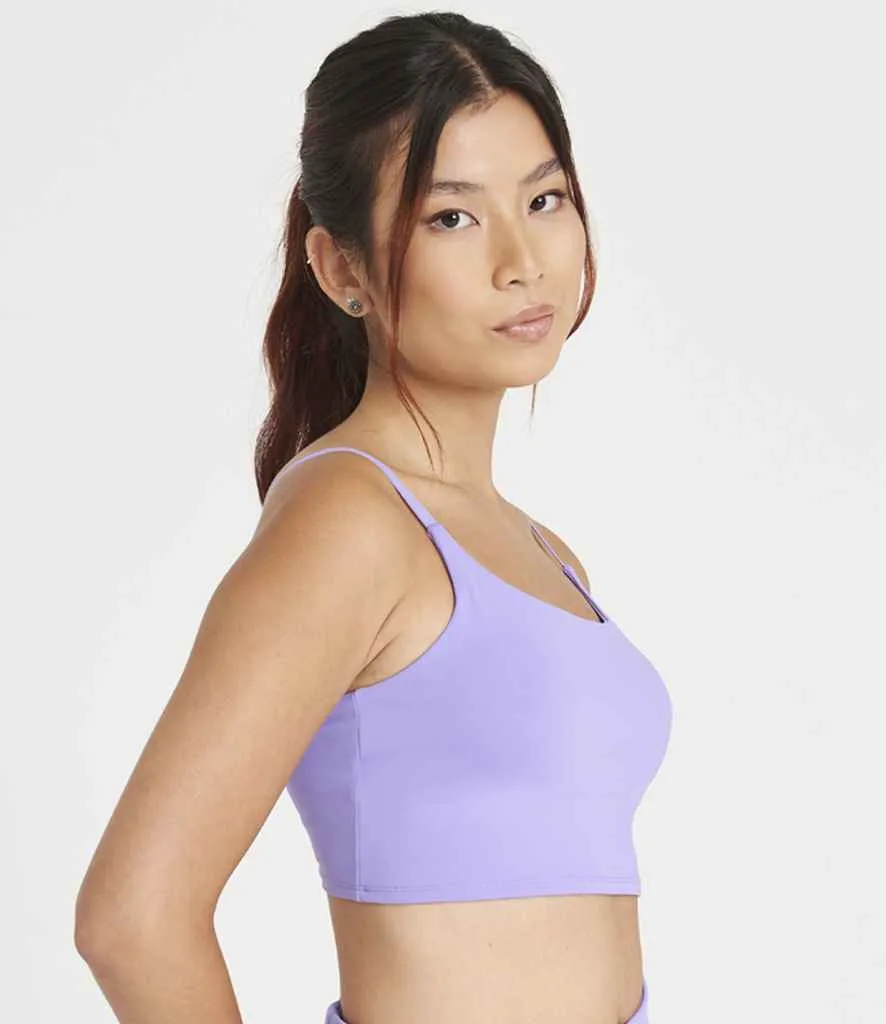 AWDis Ladies Cool Recycled Tech Sports Bra | Digital Lavender