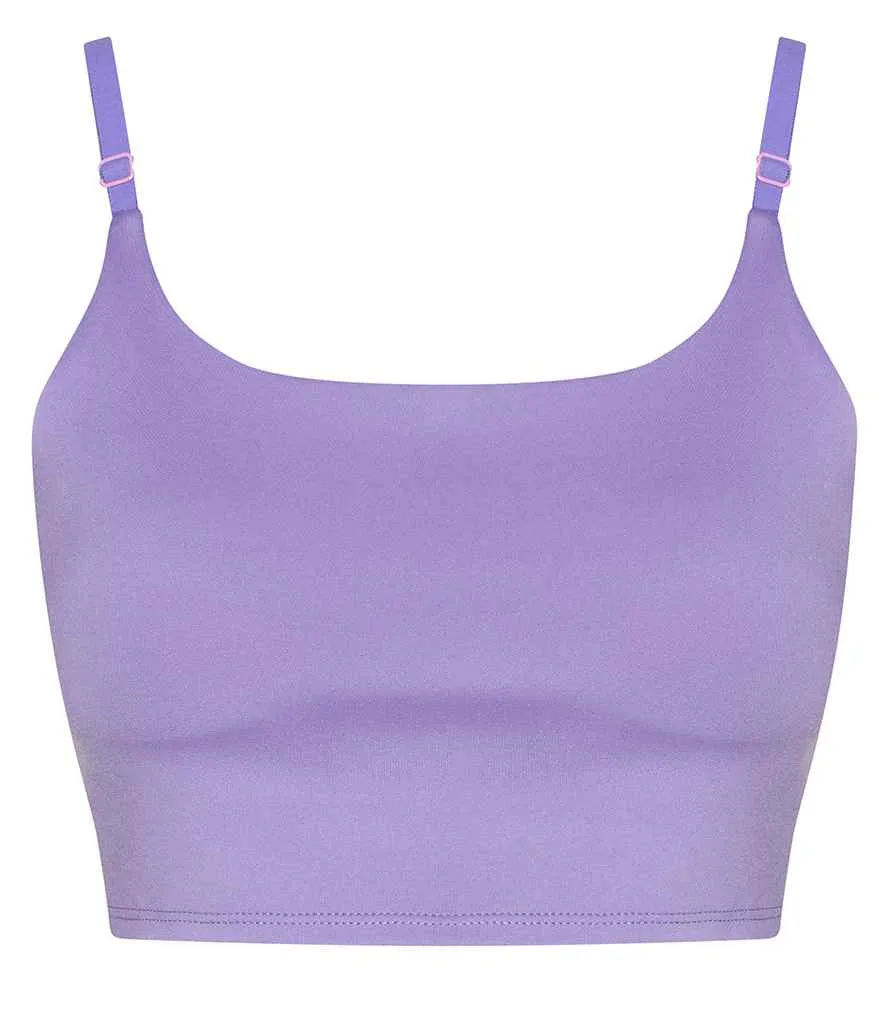 AWDis Ladies Cool Recycled Tech Sports Bra | Digital Lavender