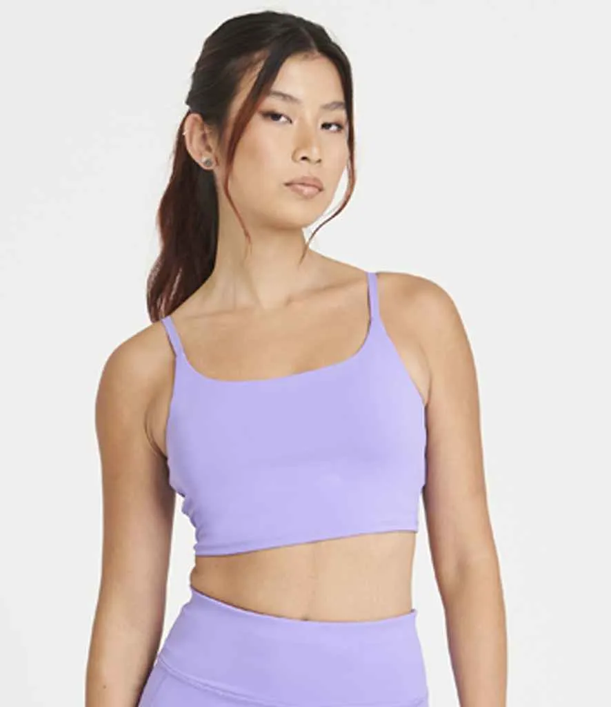 AWDis Ladies Cool Recycled Tech Sports Bra | Digital Lavender