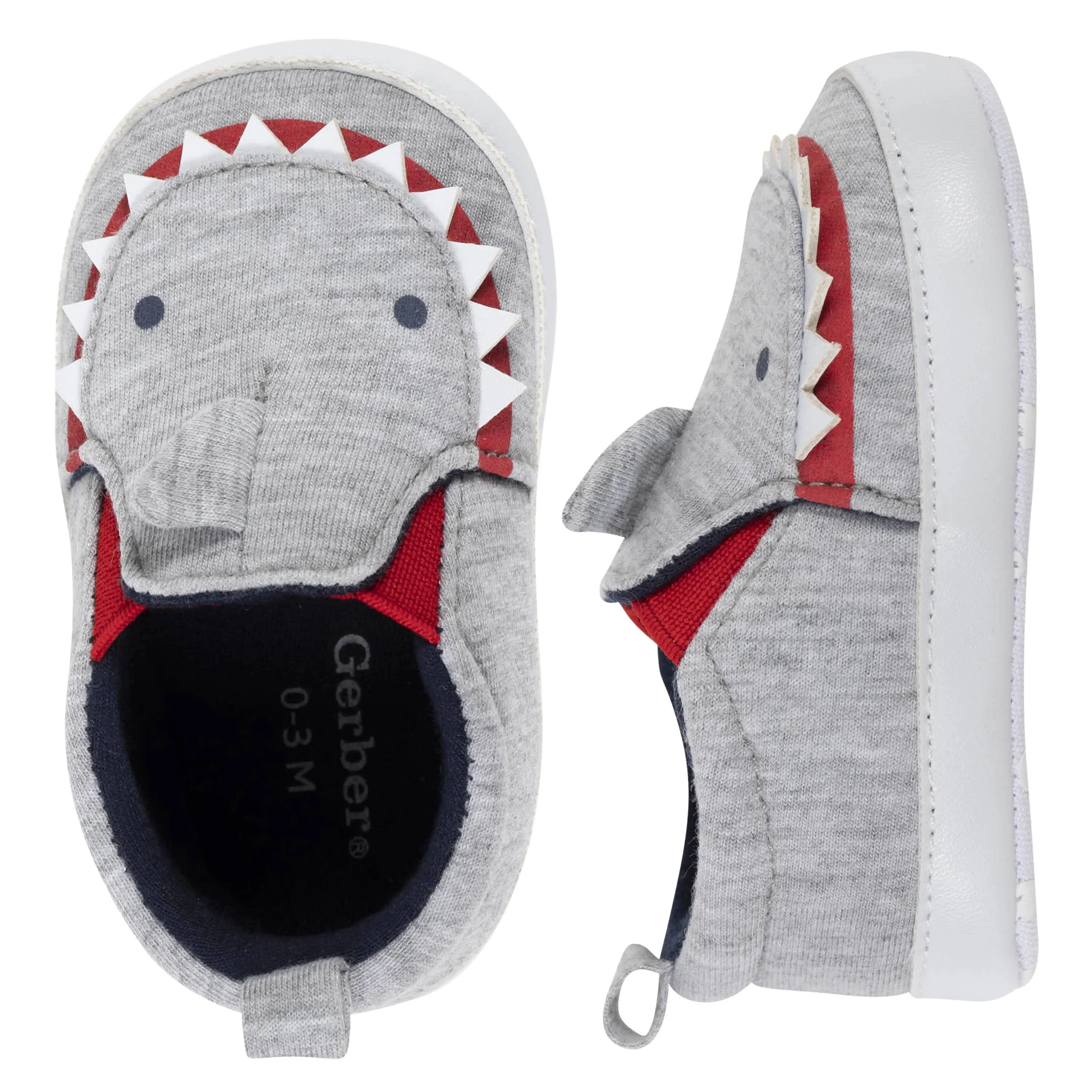 Baby Boys Gray Shark Shoes