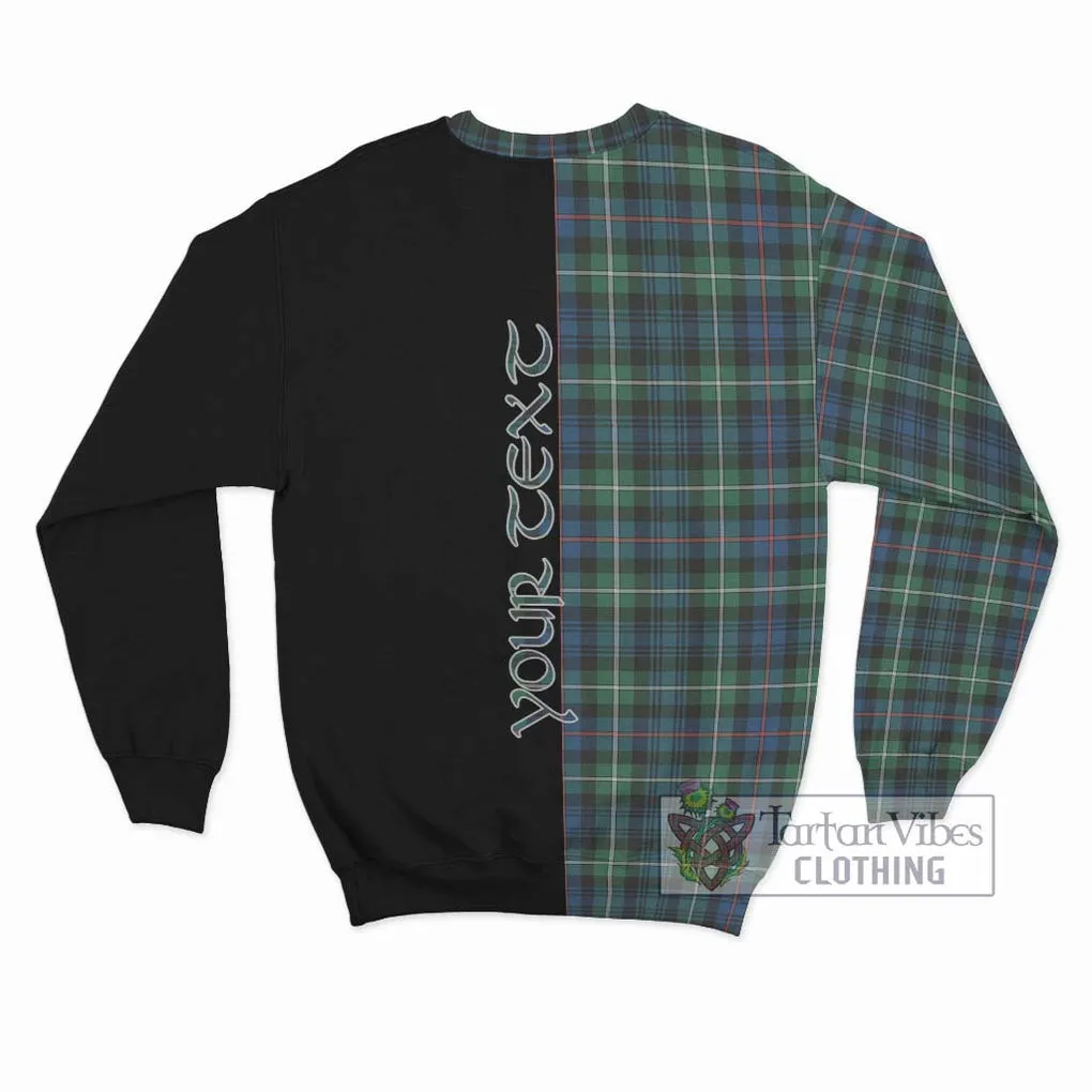 Baillie Ancient Tartan Sweatshirt with Family Crest and Half Of Me Style