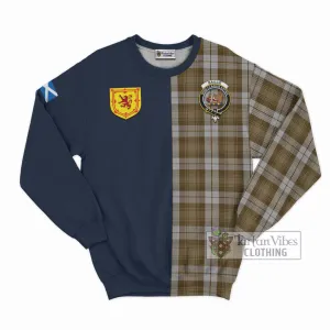 Baillie Dress Tartan Sweatshirt Alba with Scottish Lion Royal Arm Half Style