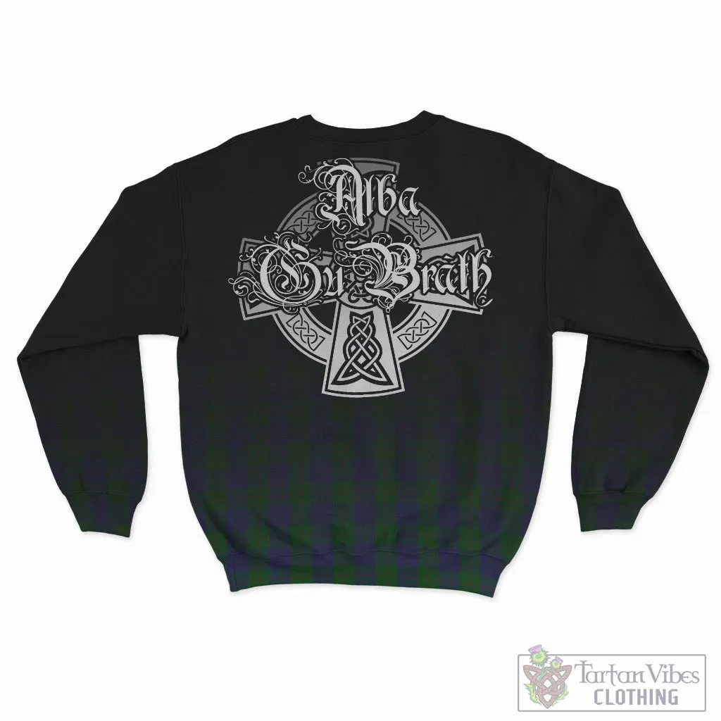 Barclay Tartan Sweatshirt Featuring Alba Gu Brath Family Crest Celtic Inspired