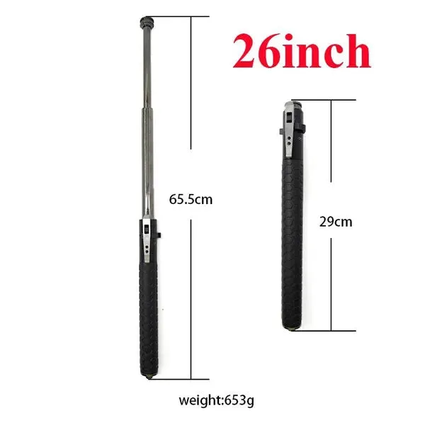 Baton | Safe Hiking Heavy Metal Stick Rod | Automatic Retractable Hiking Stick - Enhanced Self-Defense Rod